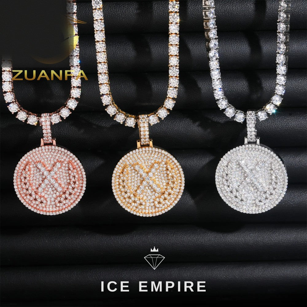 Iced Out Rose Gold Plated Pendant