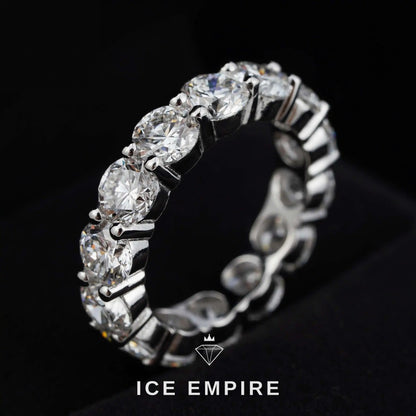 Iced Out 925 Silver Lab Grown Diamond Ring