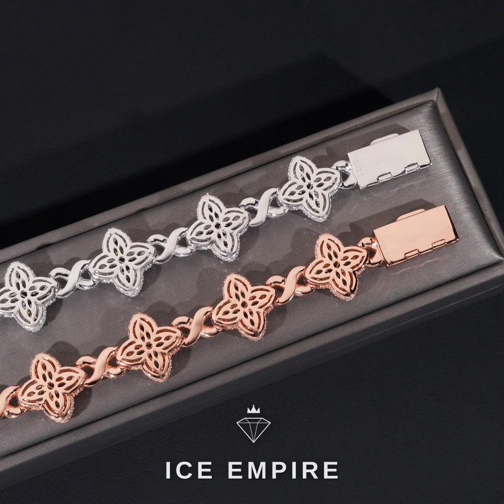 Iced Out Rose Gold Plated Moissanite Cuban Chain