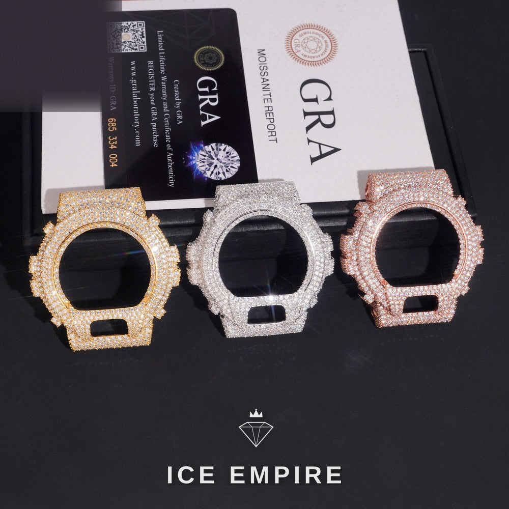 Iced Out 925 Silver Moissanite Watch