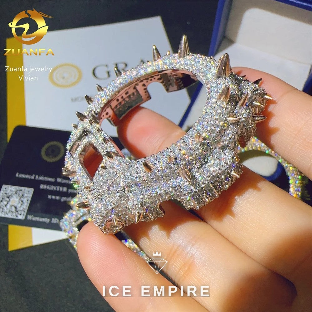 Iced Out 925 Silver Moissanite Watch