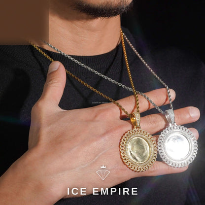 Iced Out 925 Silver Moissanite Pendant