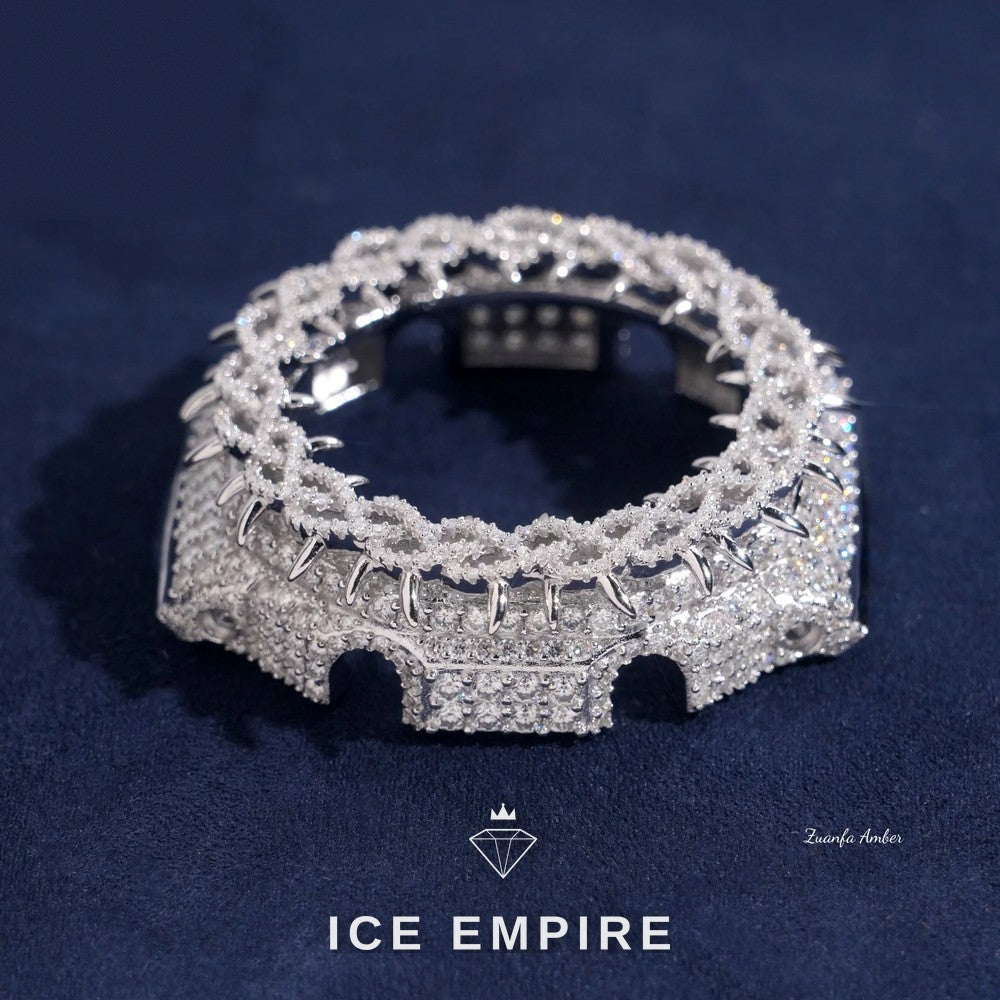 Iced Out 925 Silver Moissanite Watch