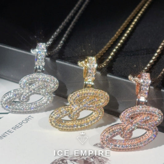 Iced Out Rose Gold Plated Pendant