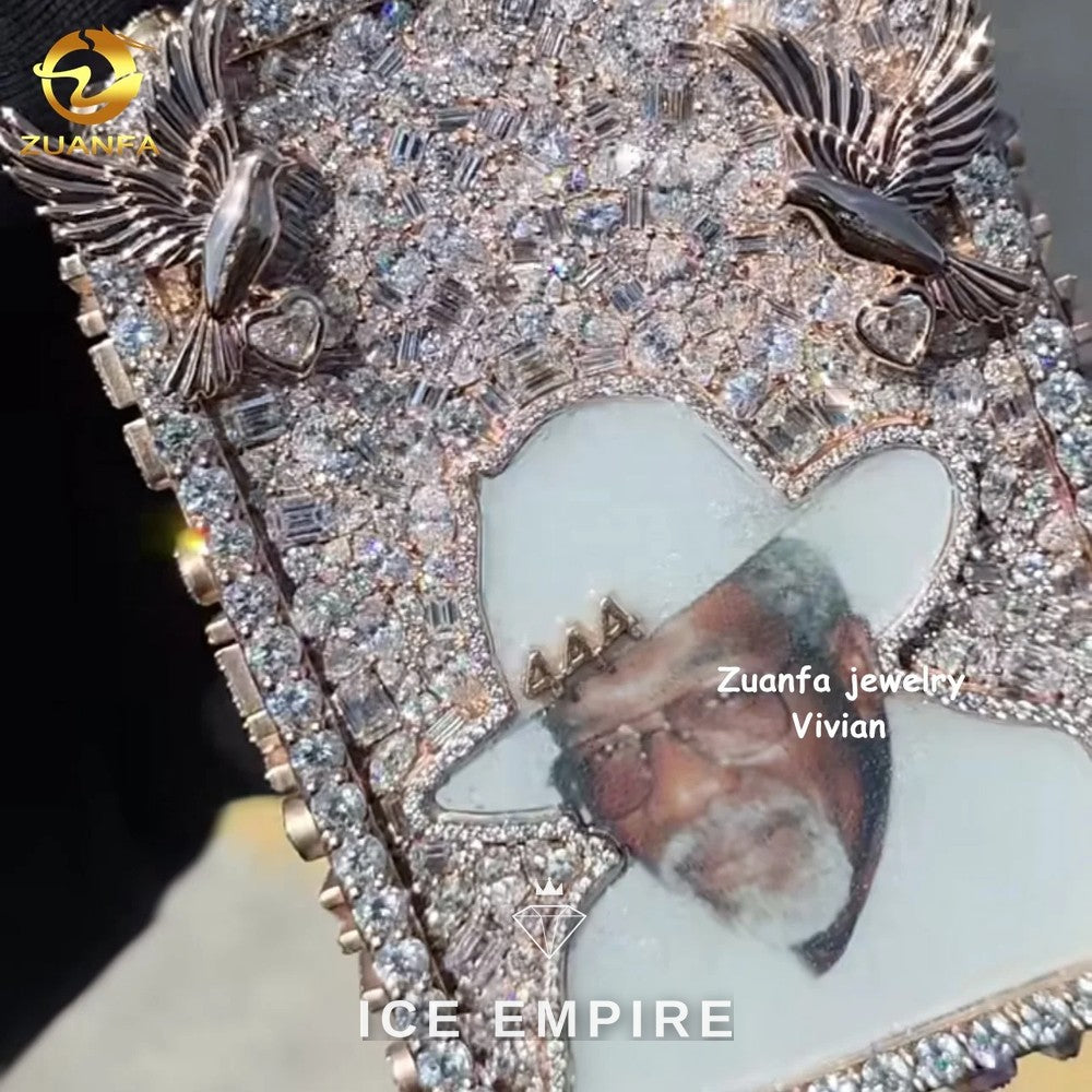 Iced Out 925 Silver Moissanite Pendant