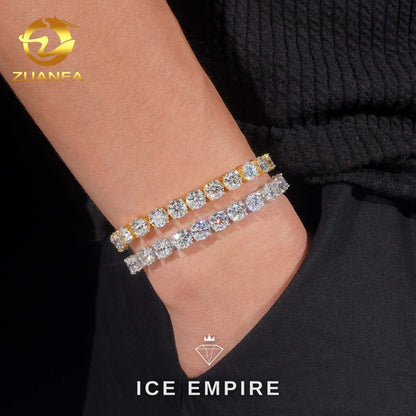 Iced Out Rose Gold Plated Moissanite Cuban Chain