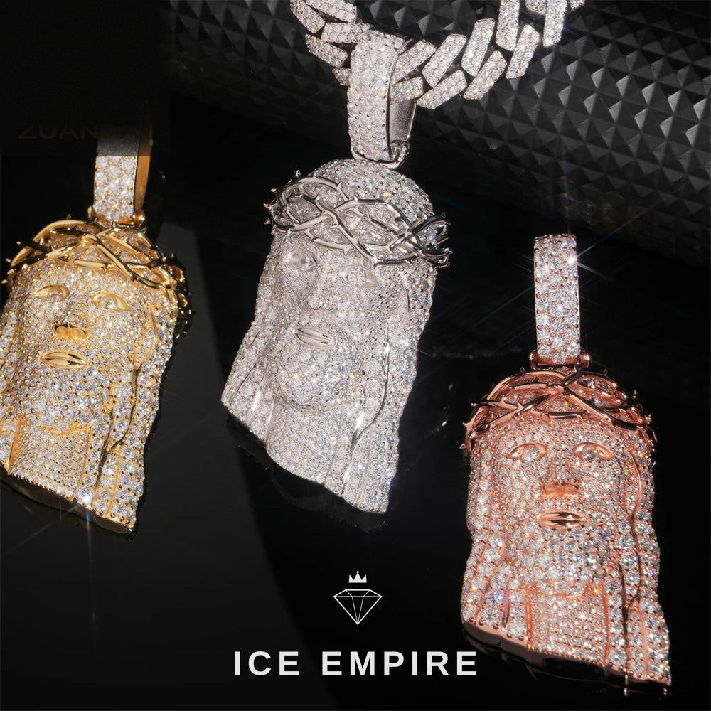 Iced Out 925 Silver Moissanite Pendant