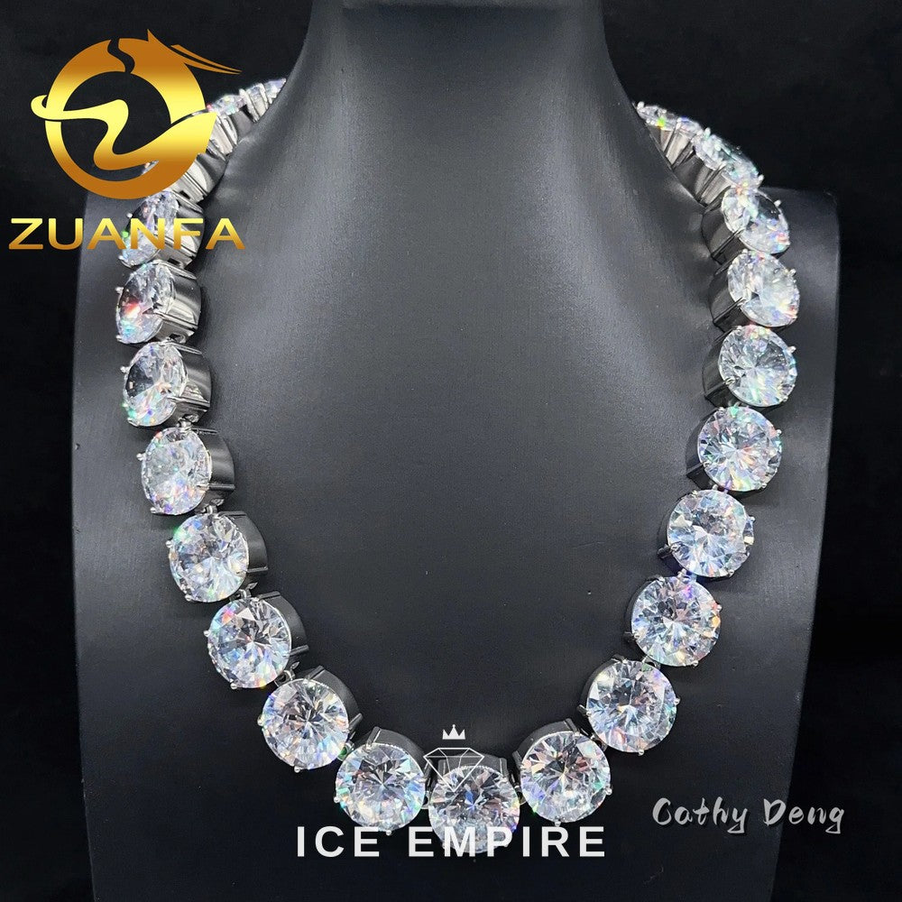 Iced Out 925 Silver Cuban Chain