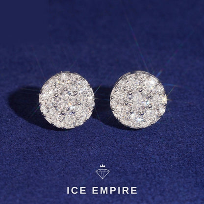 Iced Out Gold Plated Moissanite Earrings