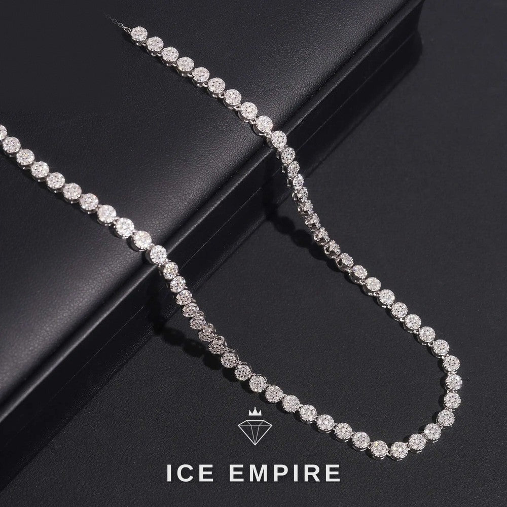 Iced Out Rose Gold Plated Moissanite Cuban Chain