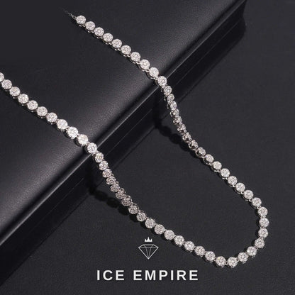 Iced Out Rose Gold Plated Moissanite Cuban Chain