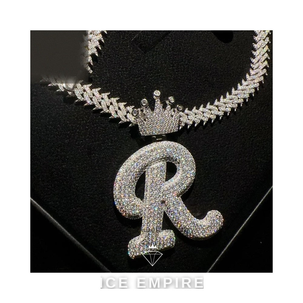 Iced Out 925 Silver Cuban Chain