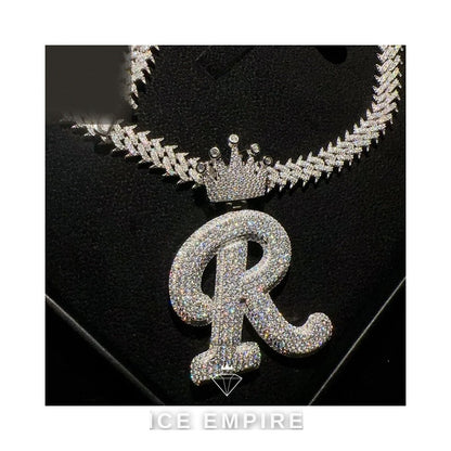 Iced Out 925 Silver Cuban Chain