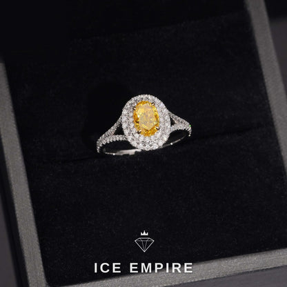 Iced Out 18K Gold Lab Grown Diamond Wedding Band
