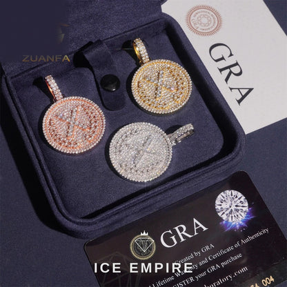 Iced Out 925 Silver Pendant