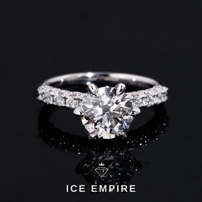 Iced Out Gold Plated Lab Grown Diamond Wedding Band