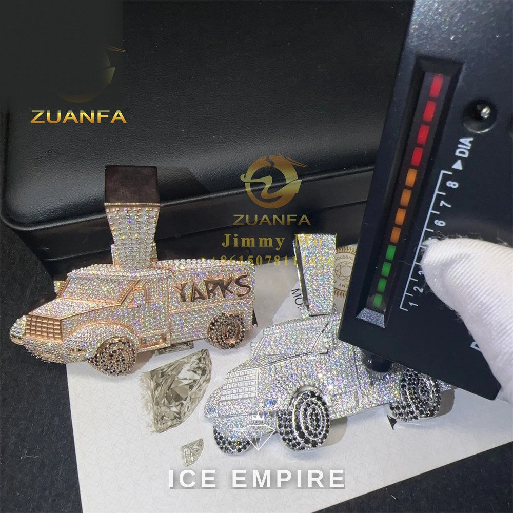 Iced Out 925 Silver Pendant