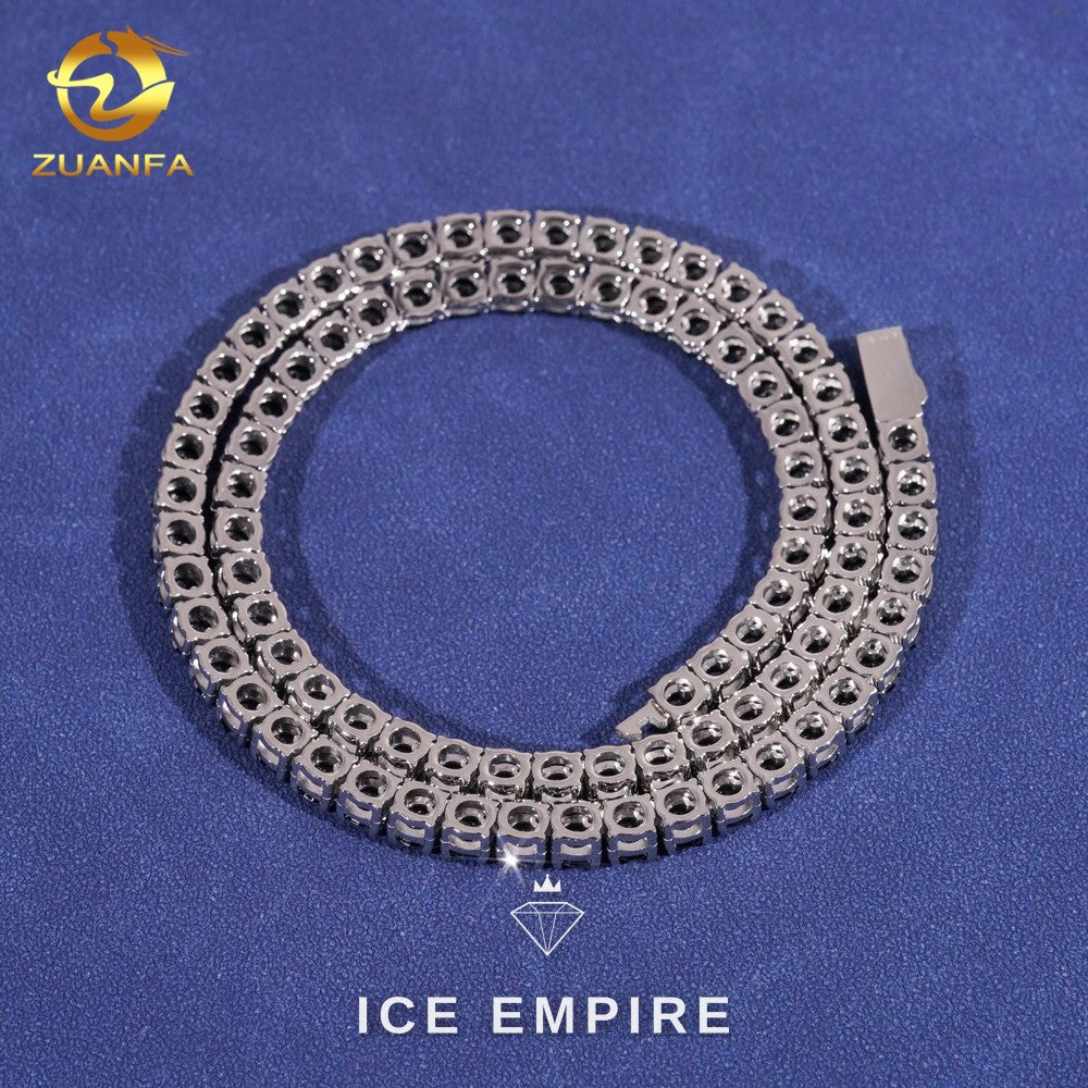 Iced Out Gold Plated Moissanite Cuban Chain