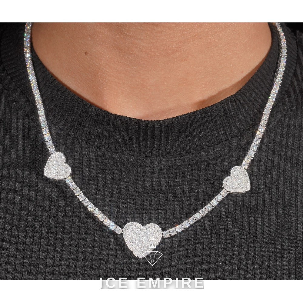 Iced Out Rose Gold Plated Moissanite Cuban Chain