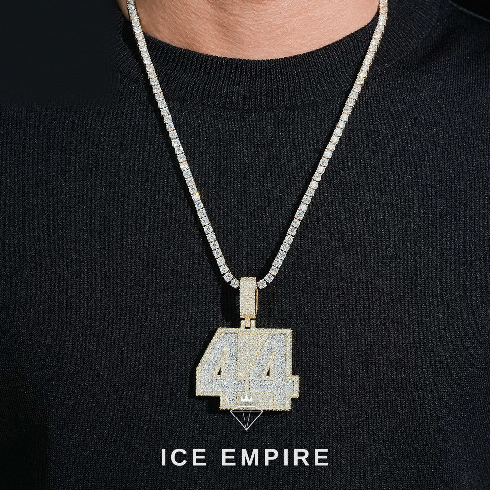 Iced Out Gold Plated Moissanite Pendant