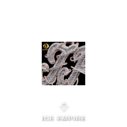 Iced Out Rose Gold Plated Moissanite Pendant