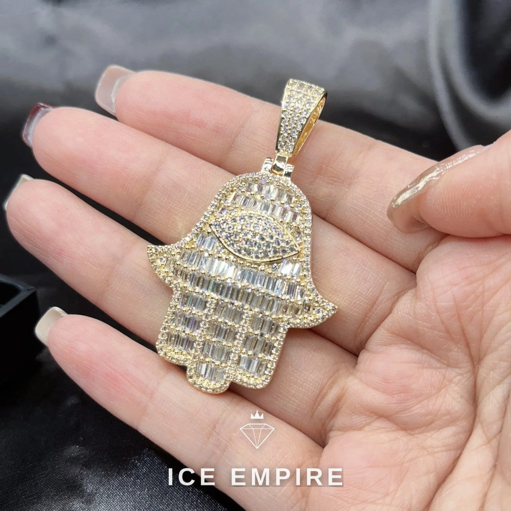 Iced Out Baguette Rose Gold Plated Cuban Chain