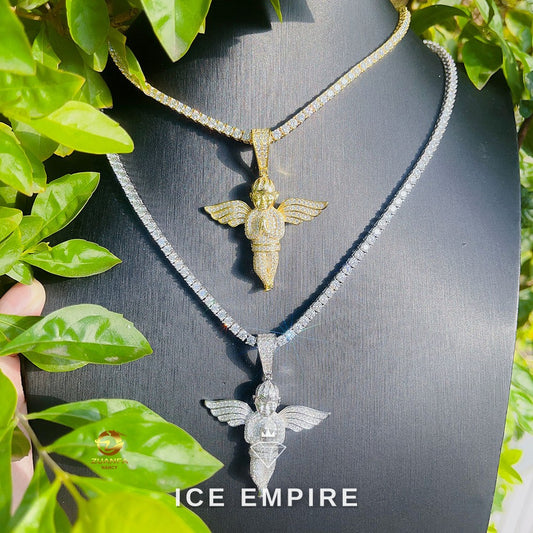 Iced Out Rose Gold Plated Pendant