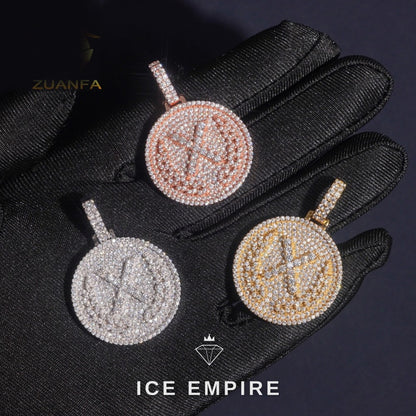 Iced Out 925 Silver Pendant