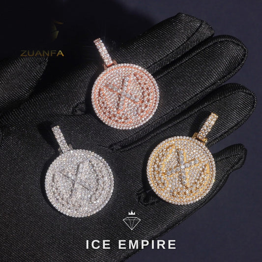 Iced Out 925 Silver Pendant