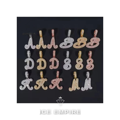 Iced Out Baguette 925 Silver Moissanite Cuban Chain