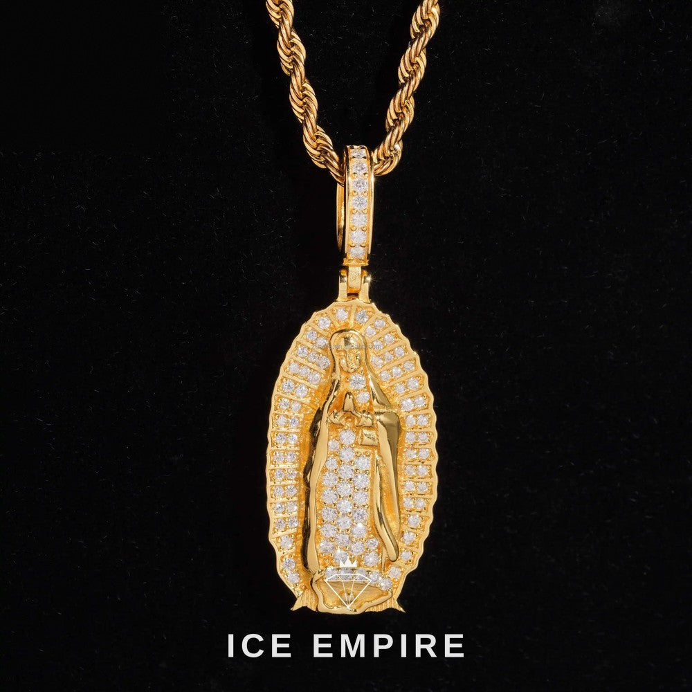 Iced Out Gold Plated Moissanite Pendant