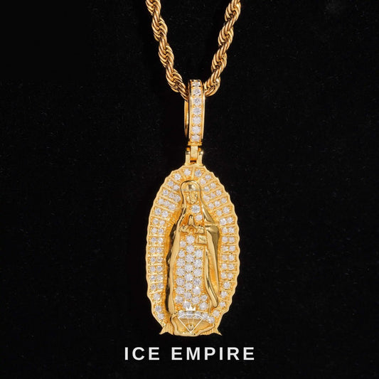 Iced Out Gold Plated Moissanite Pendant