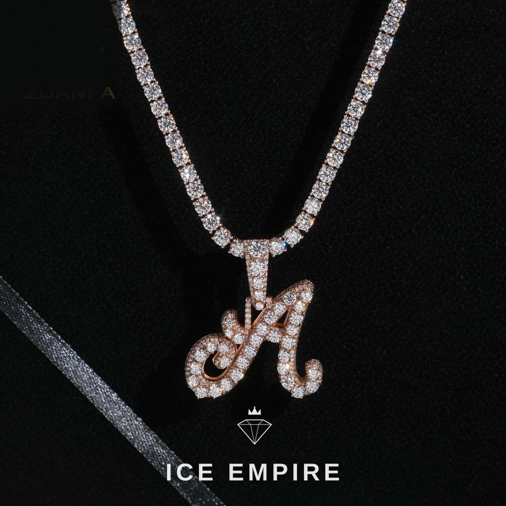 Iced Out Gold Plated Moissanite Pendant