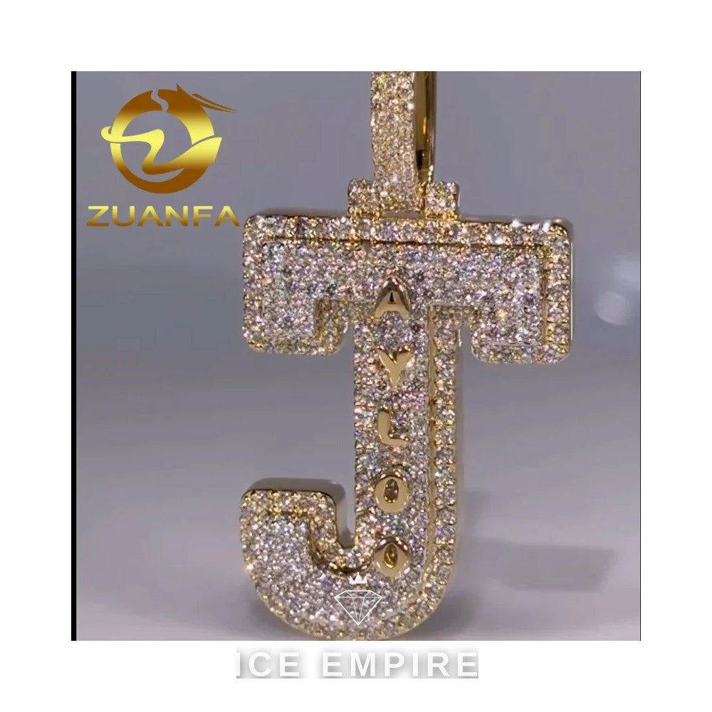 Iced Out 925 Silver Moissanite Pendant