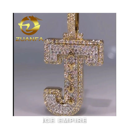 Iced Out 925 Silver Moissanite Pendant