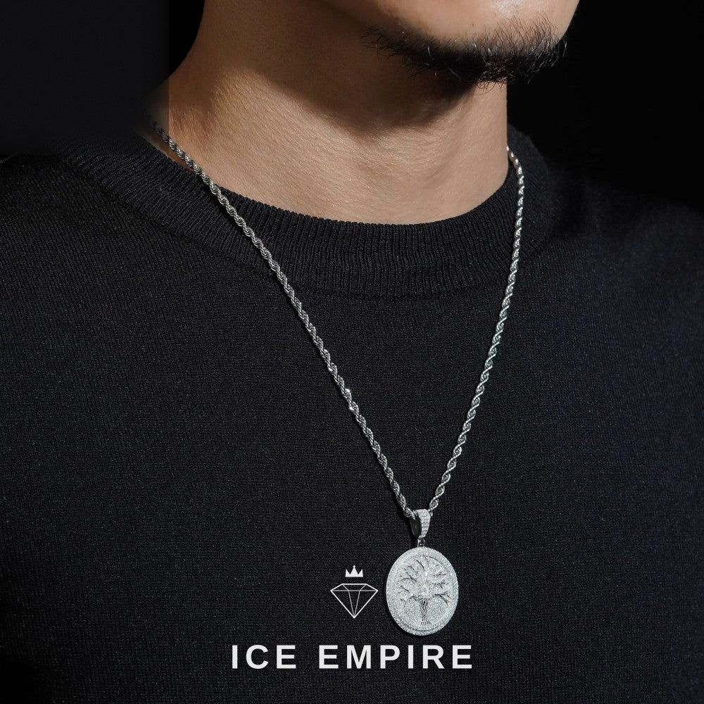 Iced Out Gold Plated Lab Grown Diamond Pendant