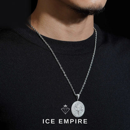 Iced Out Gold Plated Lab Grown Diamond Pendant