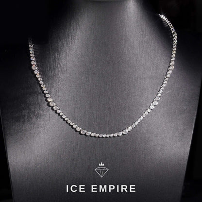 Iced Out Rose Gold Plated Moissanite Cuban Chain