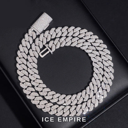 Iced Out Rose Gold Plated Moissanite Cuban Chain
