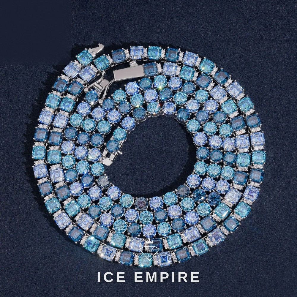 Iced Out Rose Gold Plated Moissanite Cuban Chain