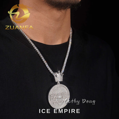 Iced Out Rose Gold Plated Cuban Chain