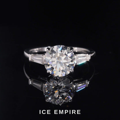 Iced Out Gold Plated Moissanite Wedding Band