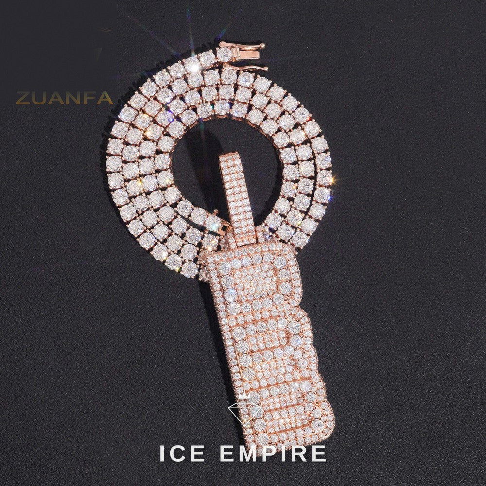 Iced Out 925 Silver Pendant