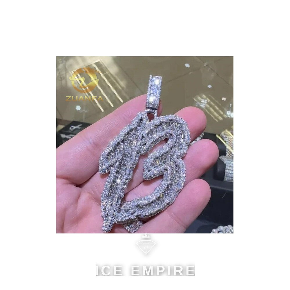 Iced Out Baguette Rose Gold Plated Cuban Chain