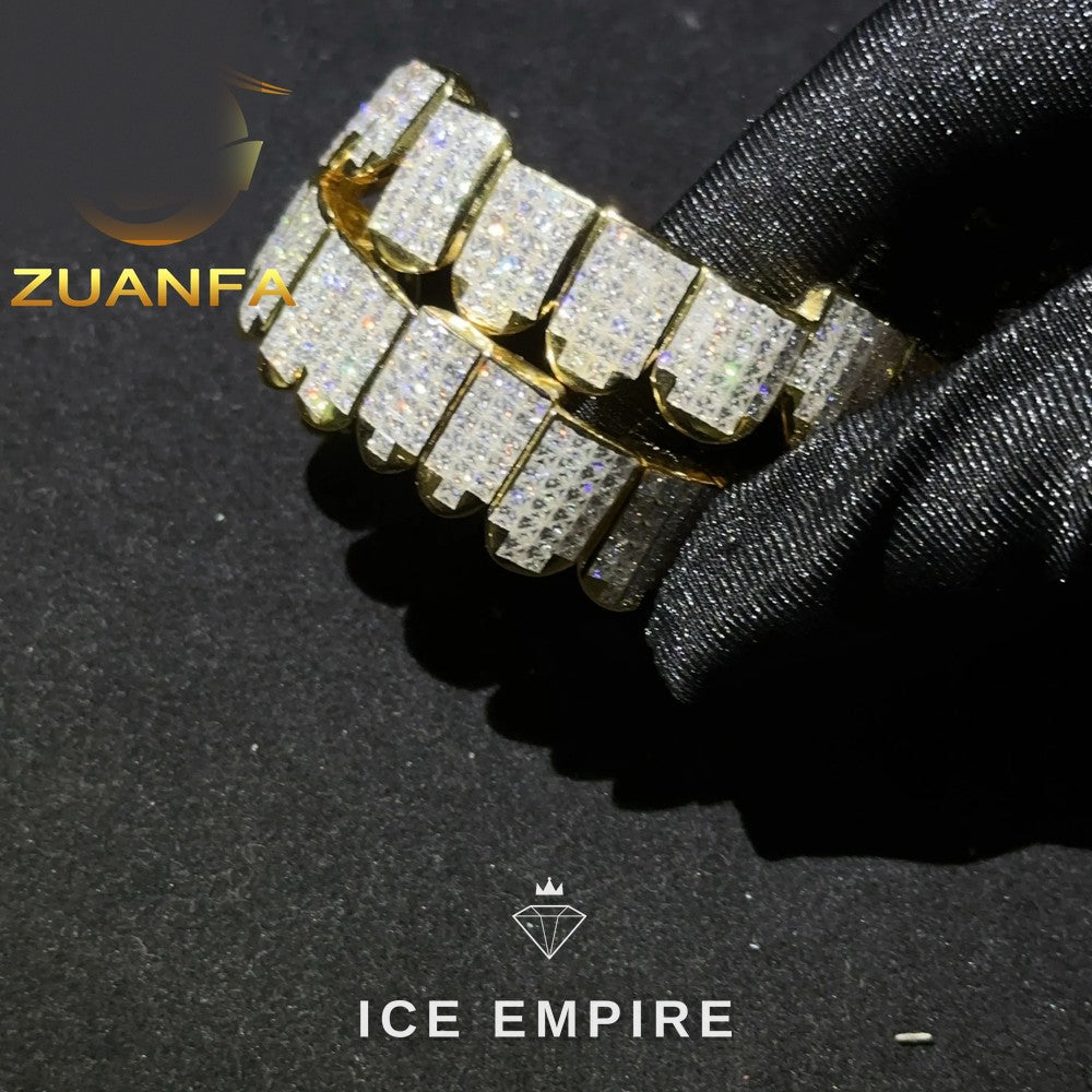 Iced Out 925 Silver Moissanite Grillz