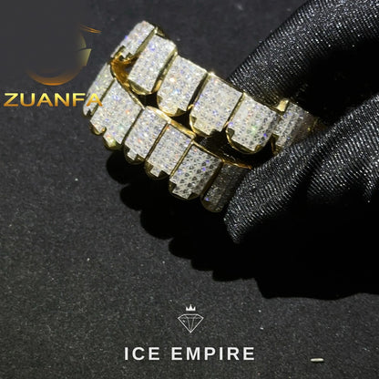 Iced Out 925 Silver Moissanite Grillz