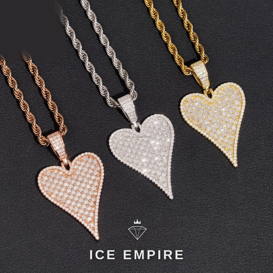 Iced Out Baguette Gold Plated Moissanite Pendant