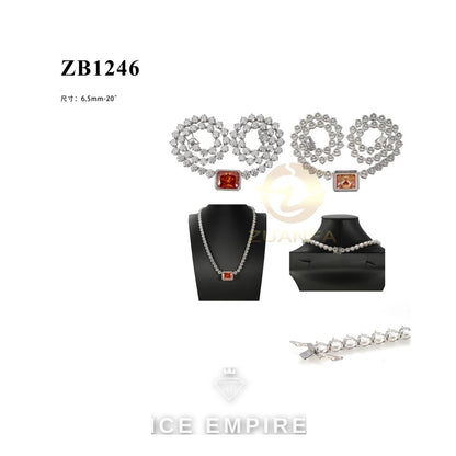Iced Out Rose Gold Plated Moissanite Cuban Chain