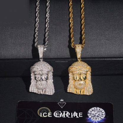 Iced Out 925 Silver Pendant