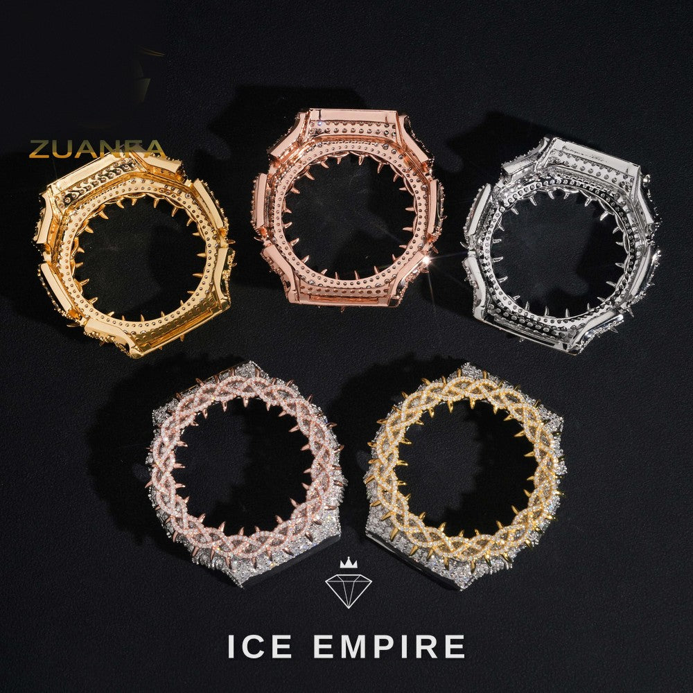 Iced Out 925 Silver Moissanite Watch